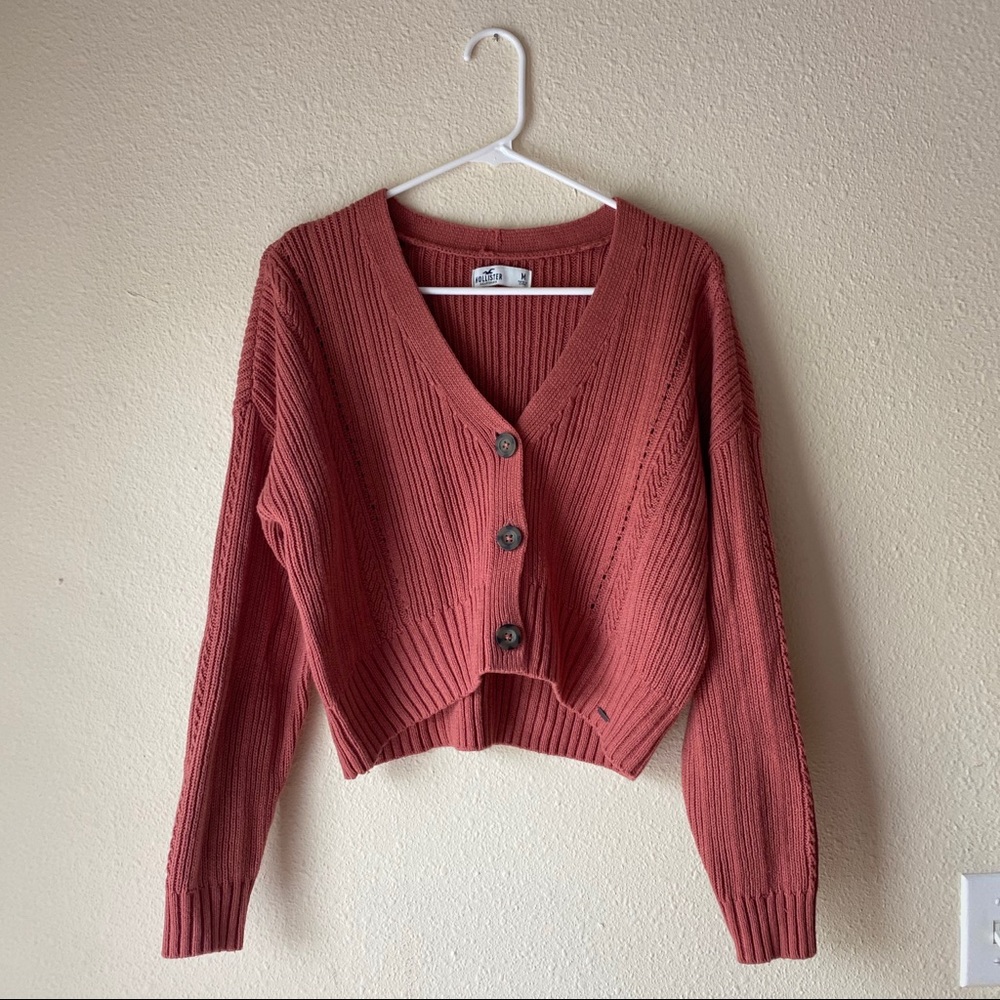 Women’s Size Medium Cropped Hollister Cardigan